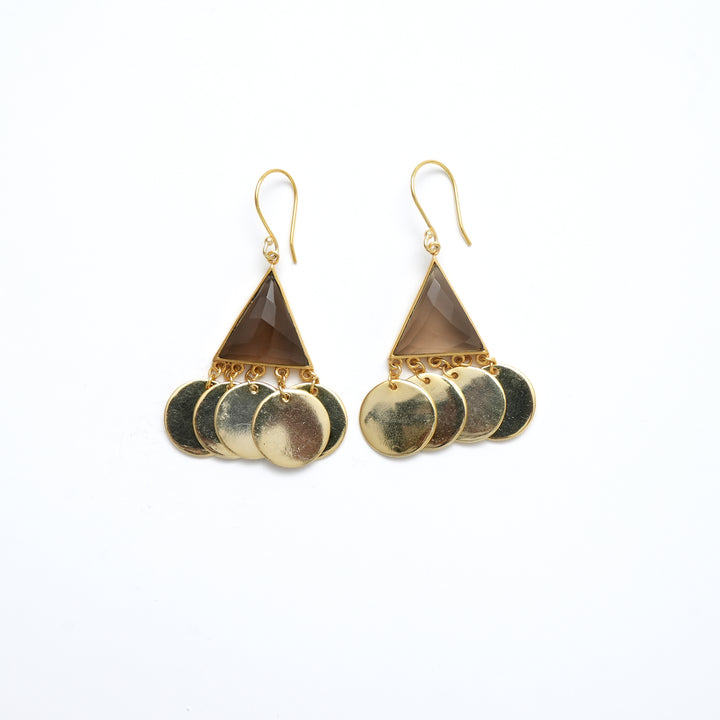 Geometric Triangle Earrings – Fourfold Design