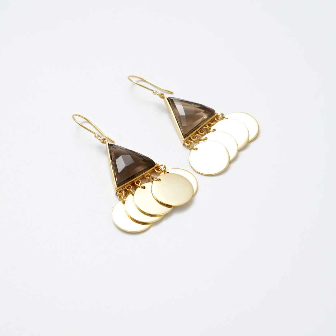 Geometric Triangle Earrings – Fourfold Design