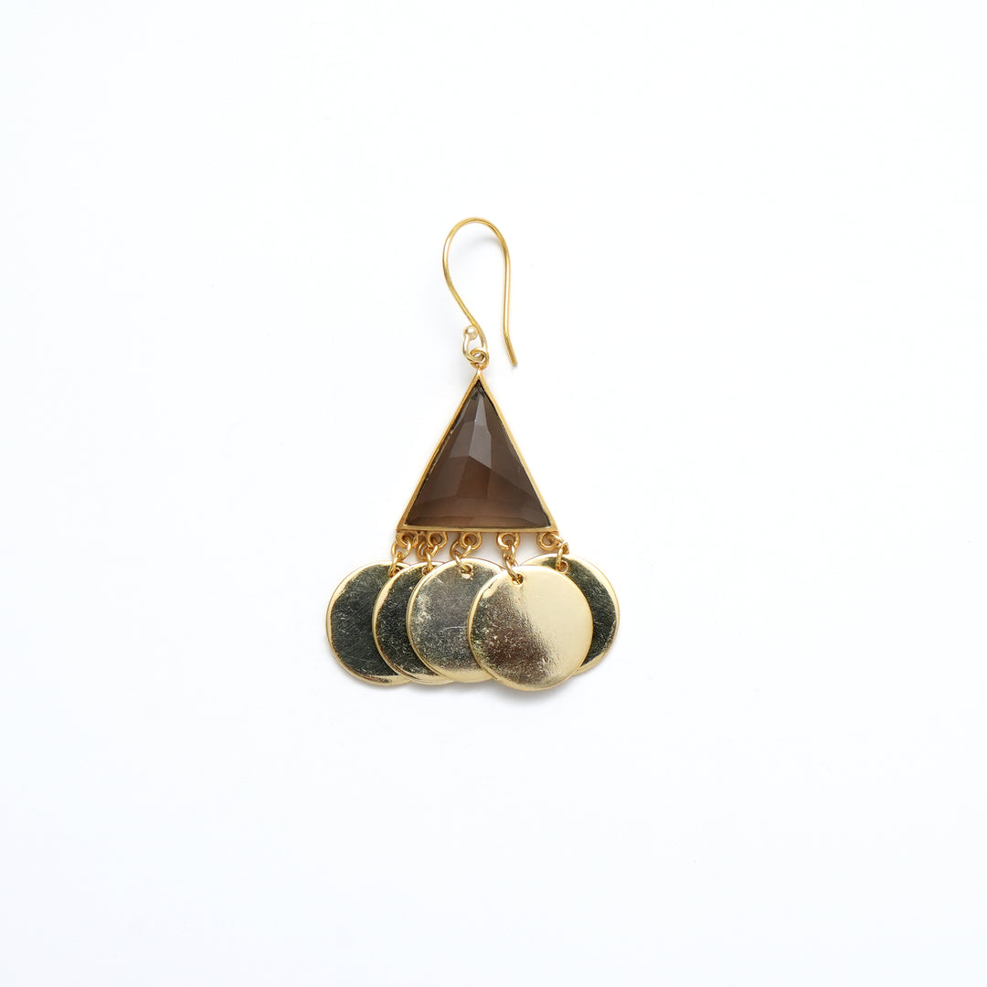 Geometric Triangle Earrings – Fourfold Design