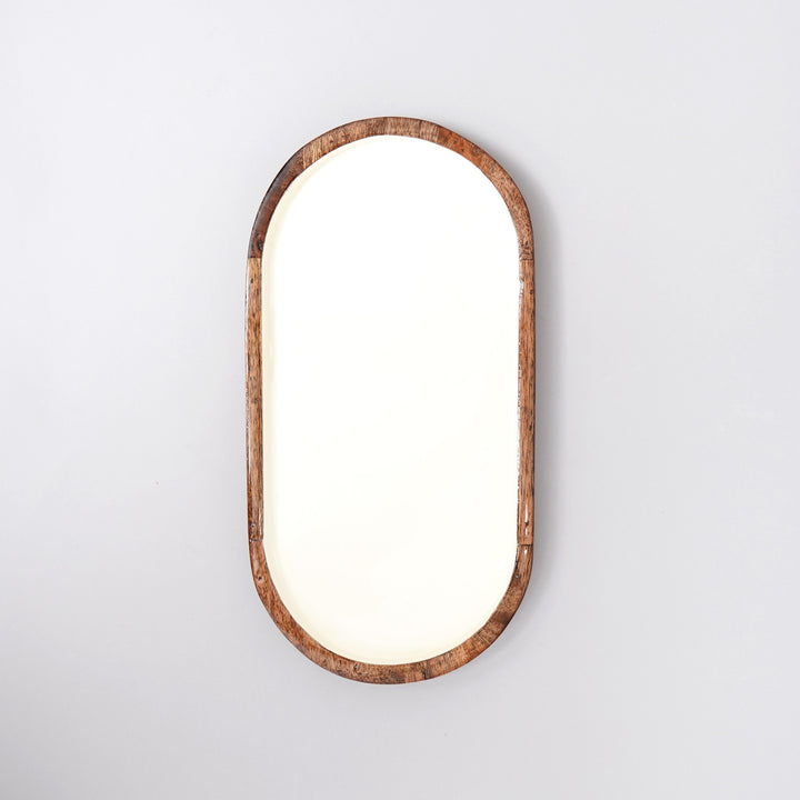 Oval Tray with Enamel Inside