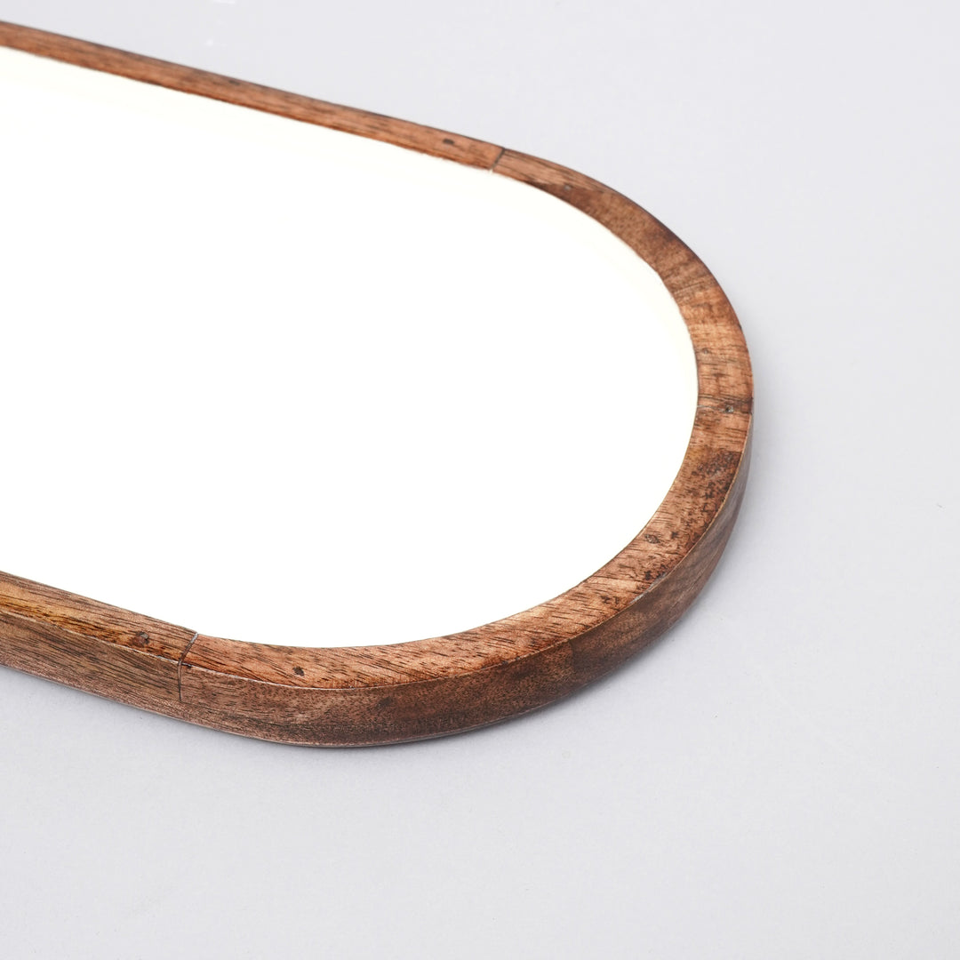 Oval Tray with Enamel Inside