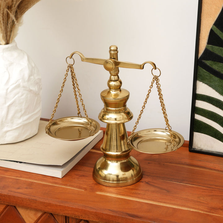 Antique Style Gold Balance Scale  | Library & Desk Décor