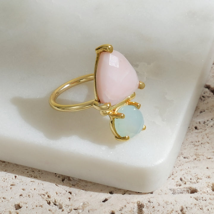 Pink Stone Ring – Harmony Design