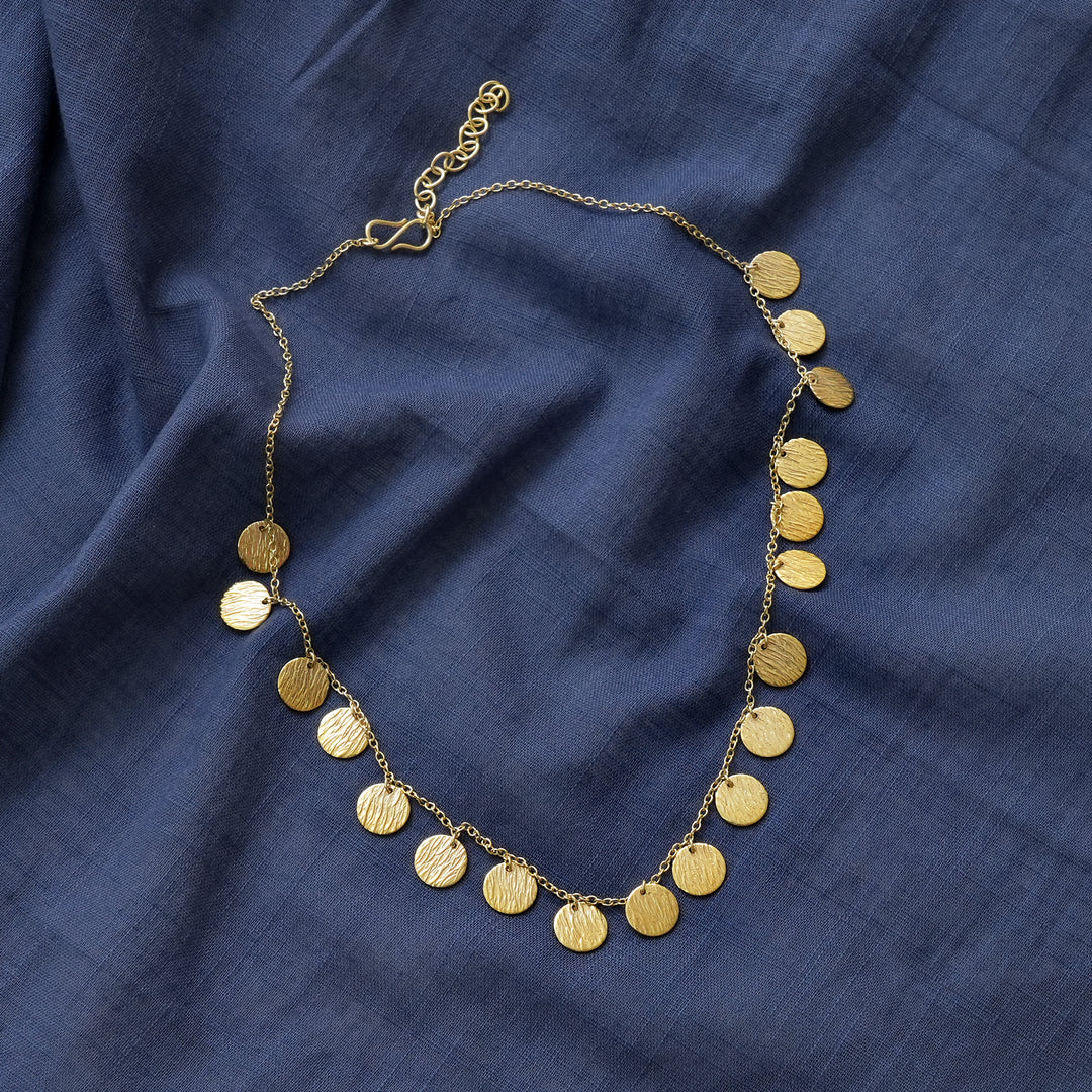 Gold-Plated Charm Necklace – Aura Collection