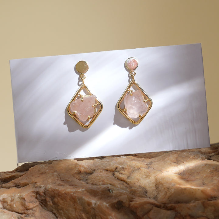 Rose-Toned Earrings – Radiant Finish