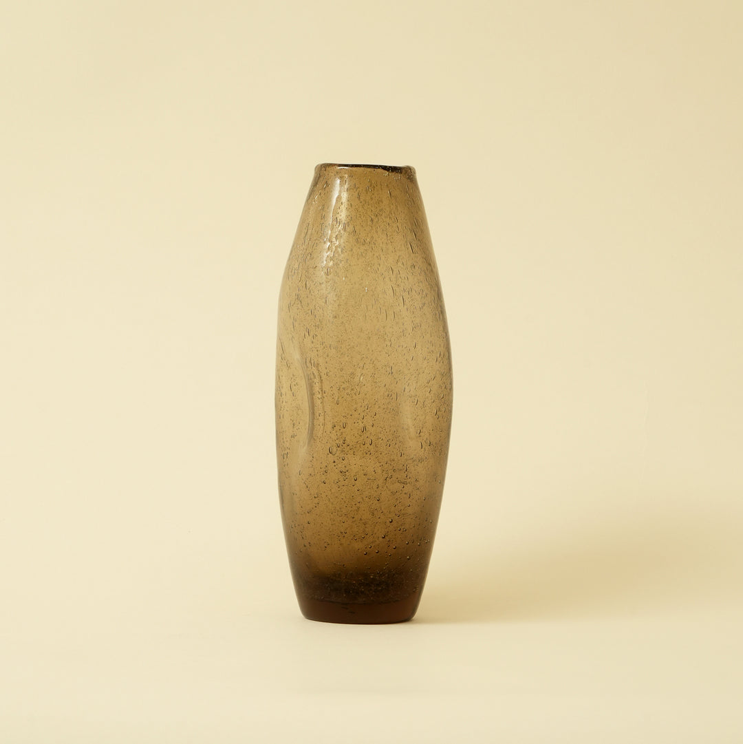 Organic Glass Vase - Peach