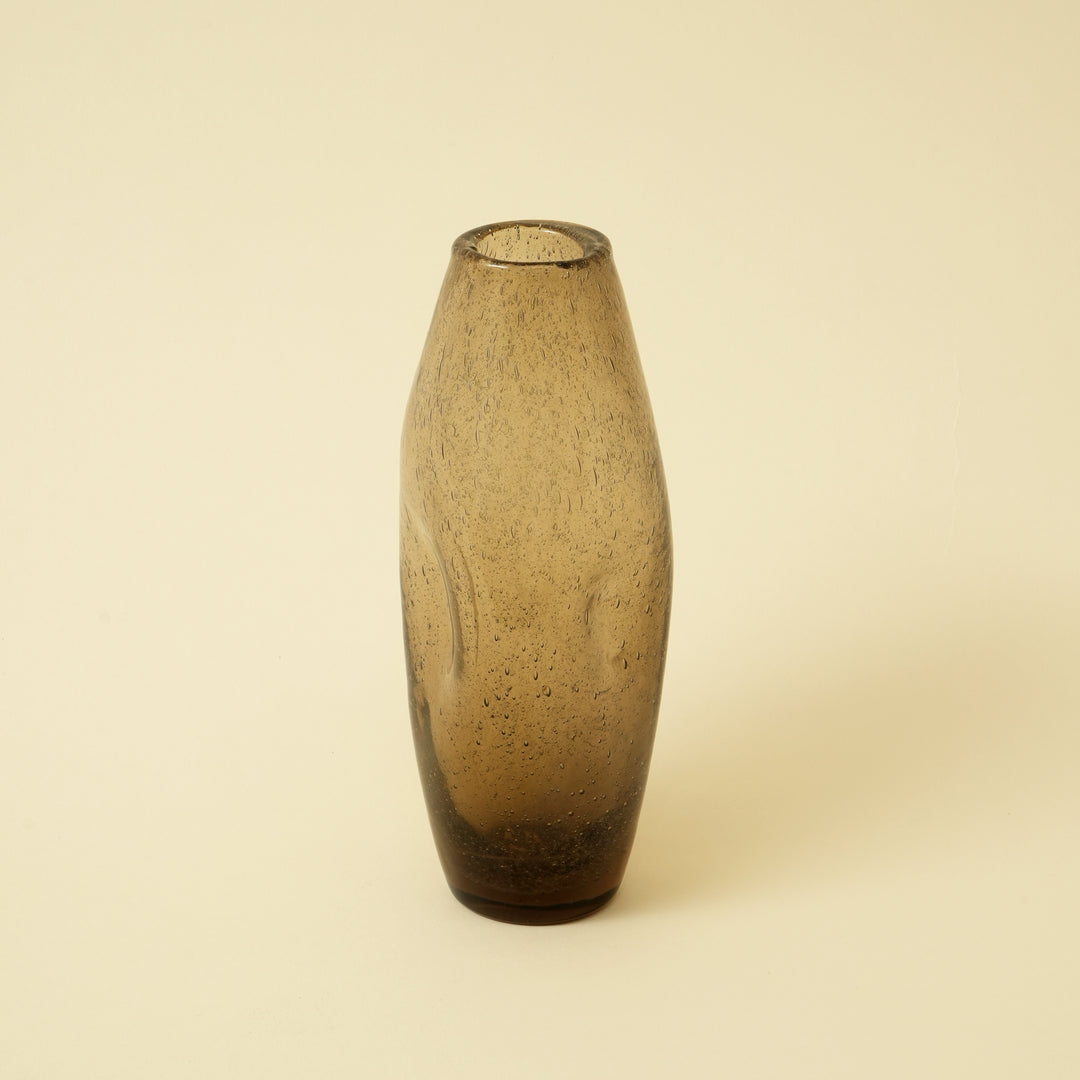 Organic Glass Vase - Peach