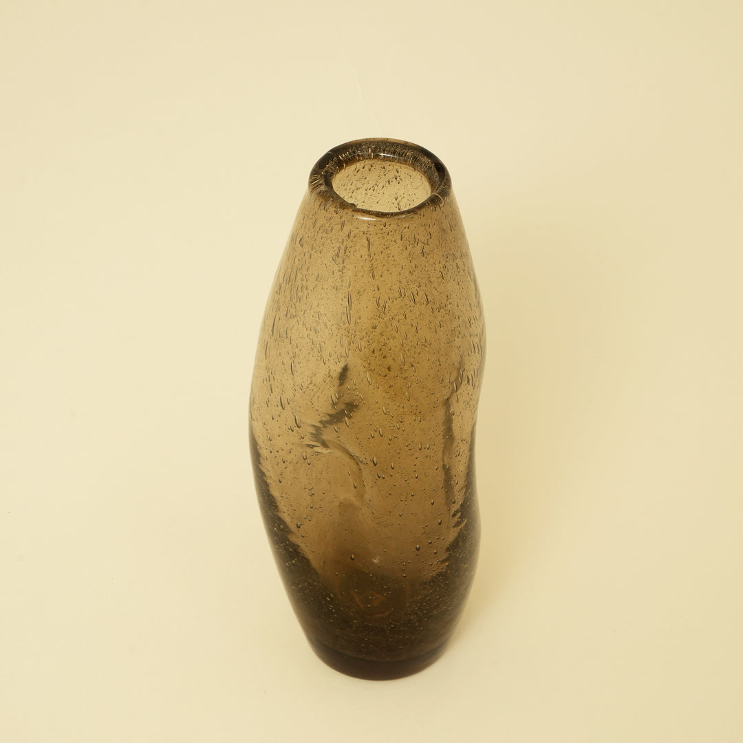Organic Glass Vase - Peach
