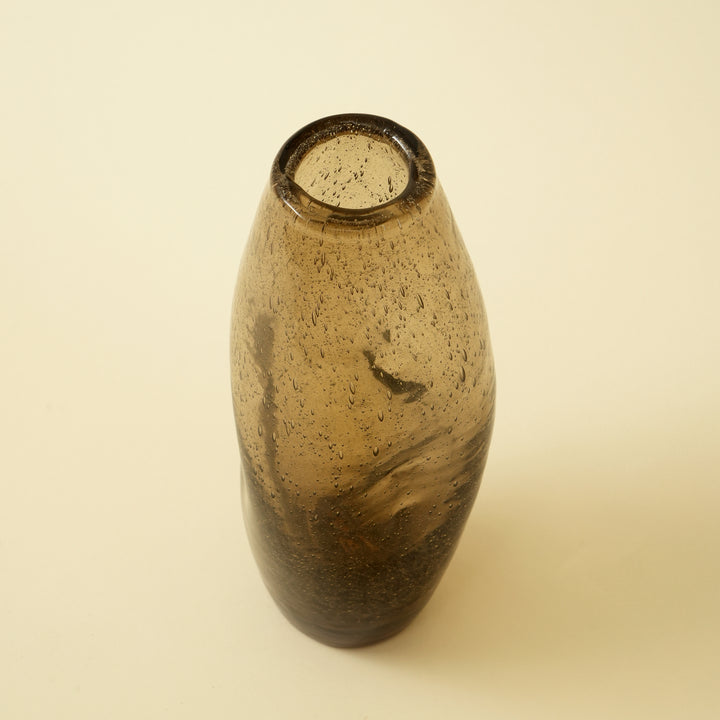 Organic Glass Vase - Peach