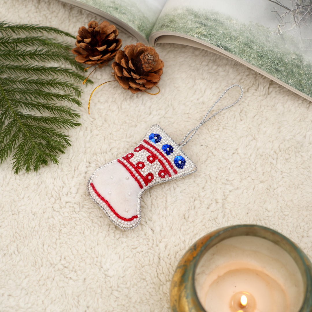 Velvet Mini Stocking Christmas Hanging Ornament