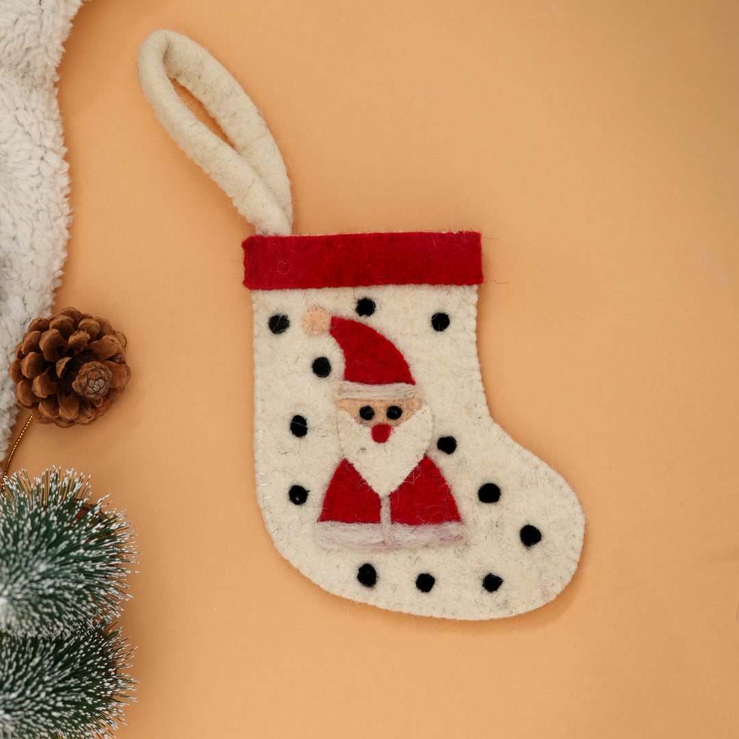 Mini Felt Snowman Christmas Stocking