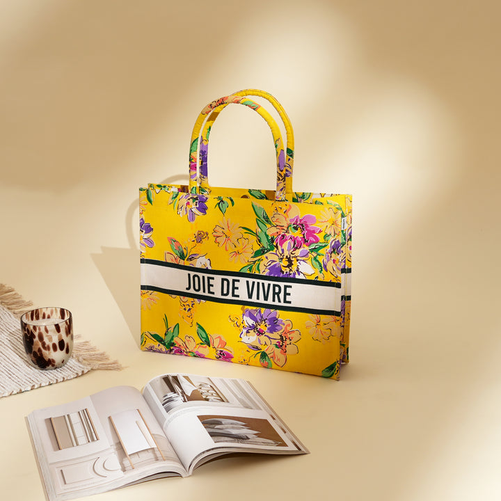 Vivre Radiance Canvas Tote Bag – Eco-Friendly Cotton Shopper