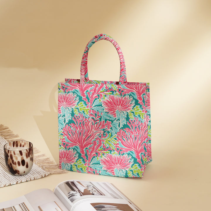 Reef Radiance Canvas Gift Bag – Eco-Friendly Cotton Tote