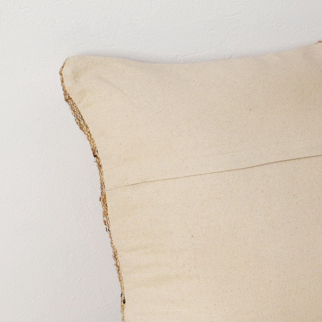 Coussin Kilim en jute 60x60 - Beige