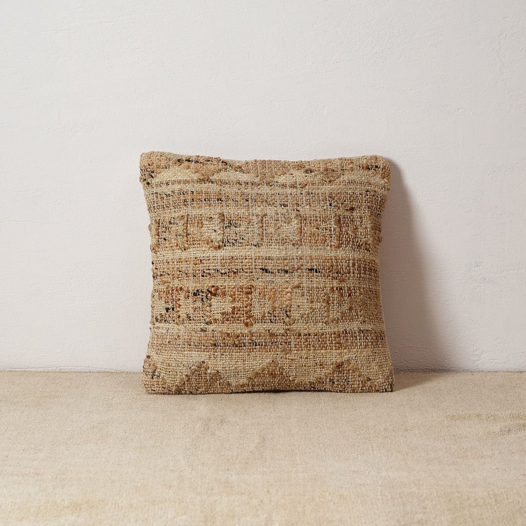 Coussin Kilim en Jute - Beige