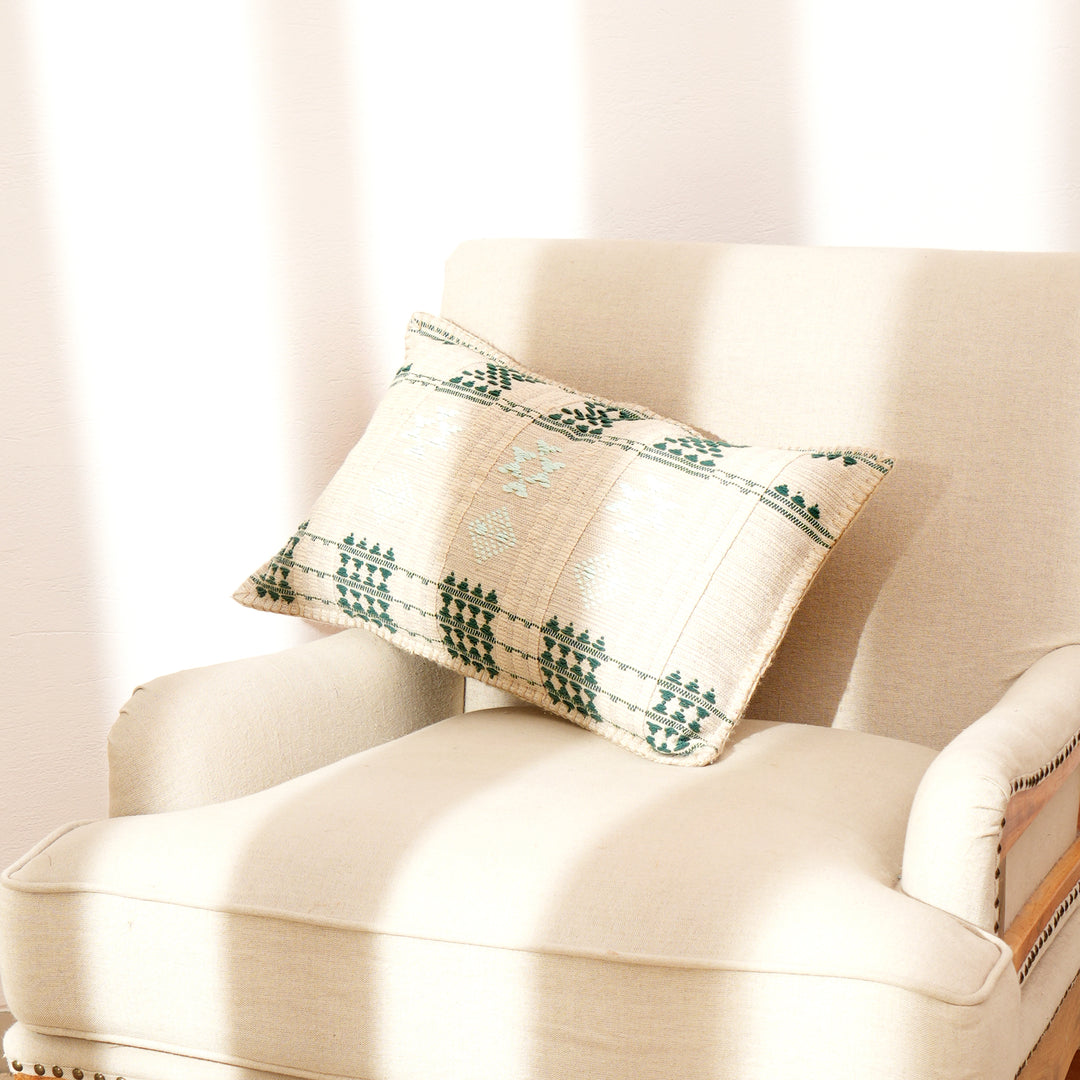 Coussin lombaire tissé à la main avec rembourrage