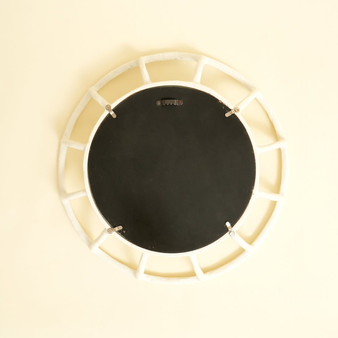 Round Wall Mirror (Snow white)