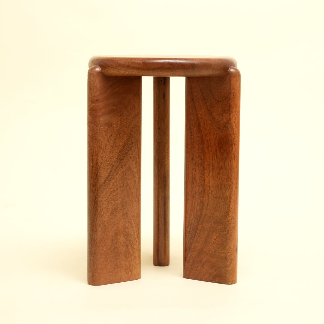 Petite table d'appoint en bois - Marron foncé
