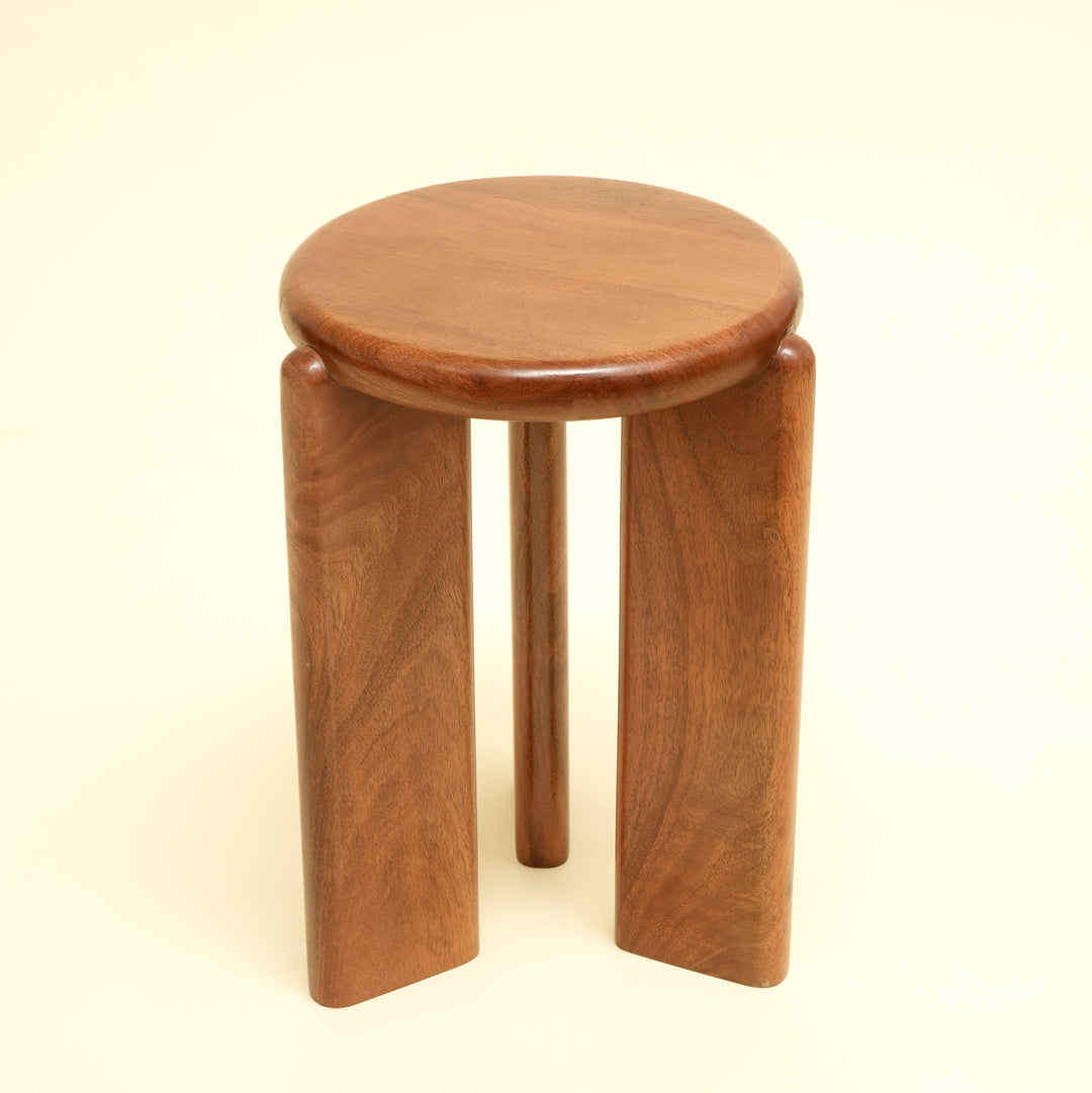 Petite table d'appoint en bois - Marron foncé