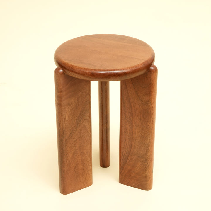 Petite table d'appoint en bois - Marron foncé