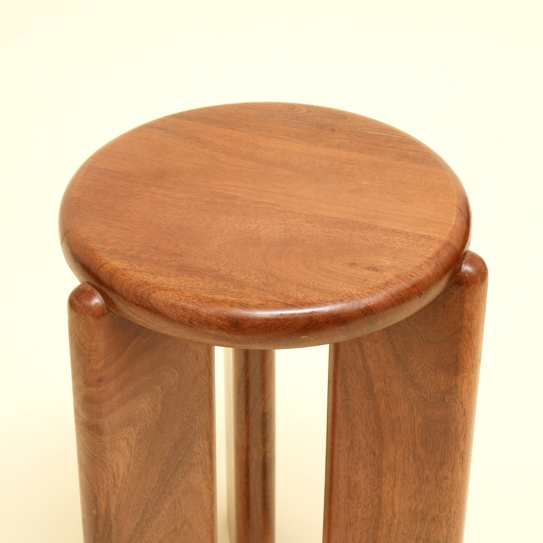 Petite table d'appoint en bois - Marron foncé