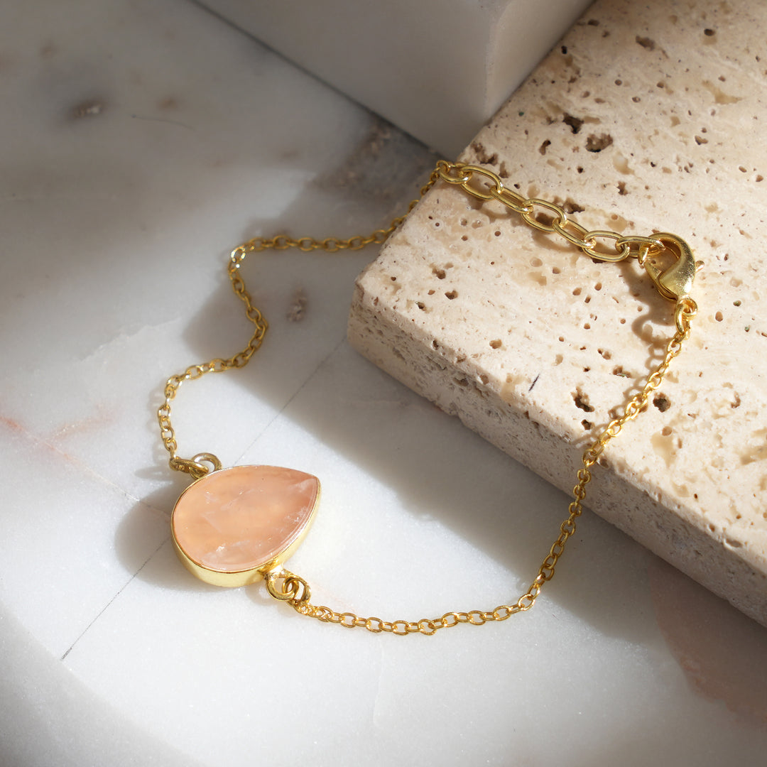 Rose Gold Bracelet – Radiance Stone Detailing