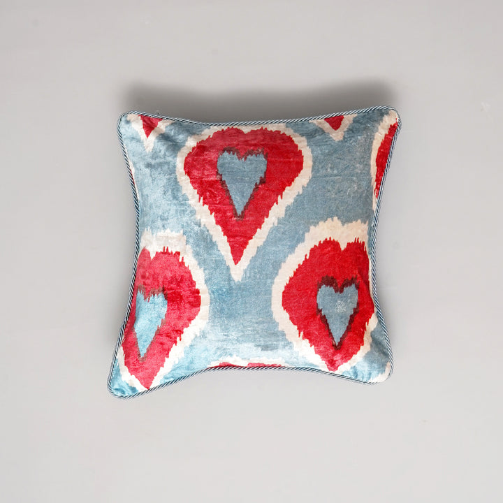 HOUSSE DE COUSSIN IMPRIMÉE EN COTON VISCOSE AVEC PIPING - DELHI-550