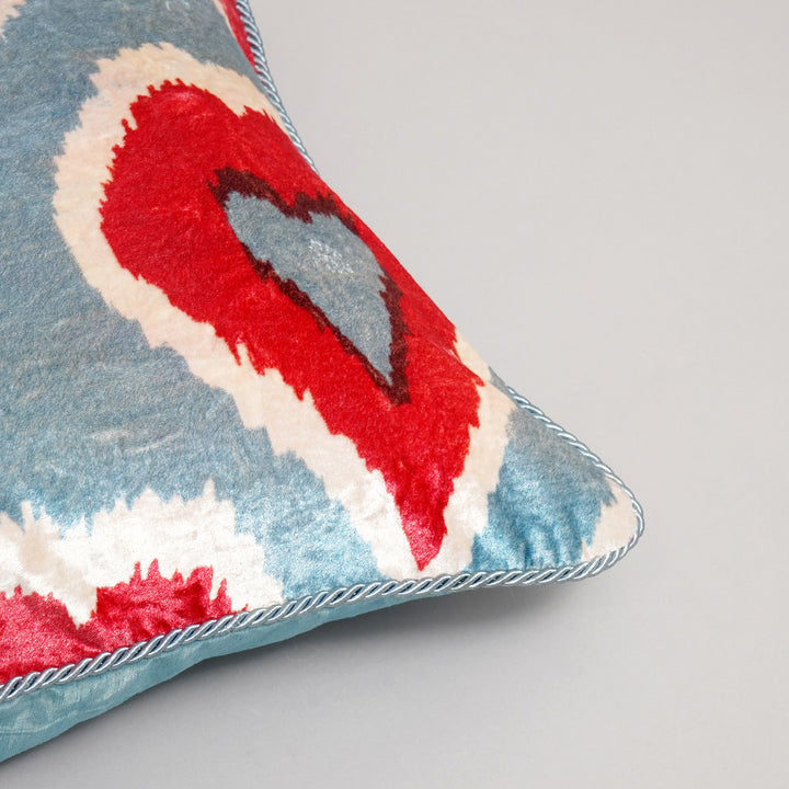 HOUSSE DE COUSSIN IMPRIMÉE EN COTON VISCOSE AVEC PIPING - DELHI-550
