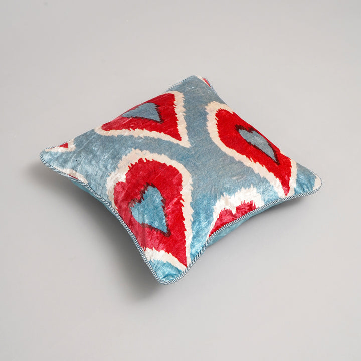 HOUSSE DE COUSSIN IMPRIMÉE EN COTON VISCOSE AVEC PIPING - DELHI-550