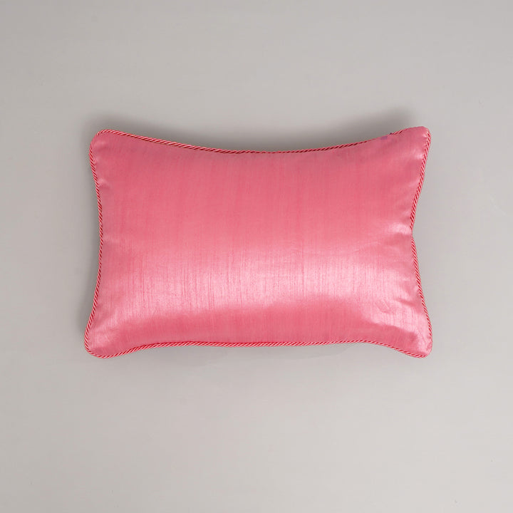 HOUSSE DE COUSSIN IMPRIMÉE EN COTON VISCOSE AVEC PIPING