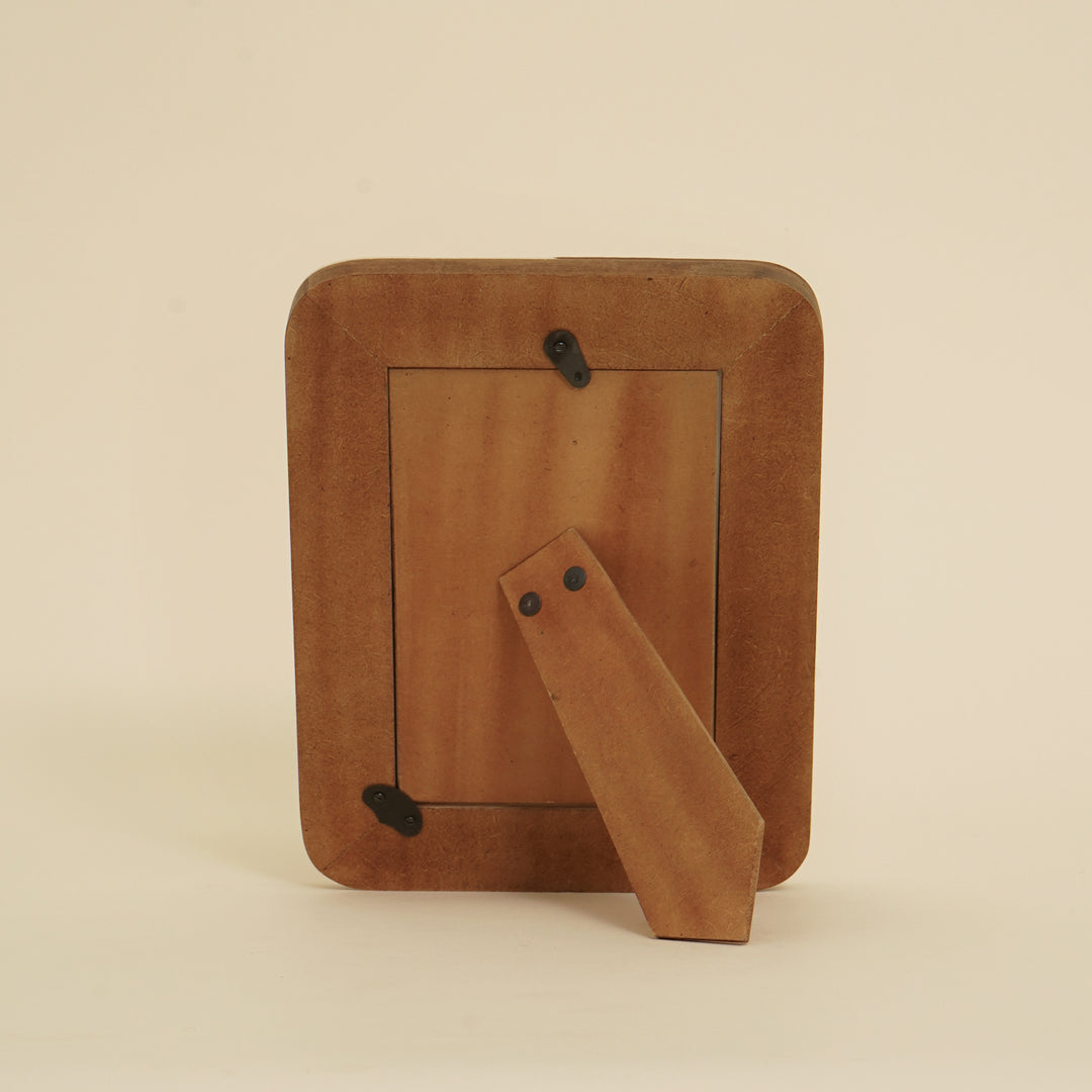 Houten en hars fotolijst - Ivoor & Bruin