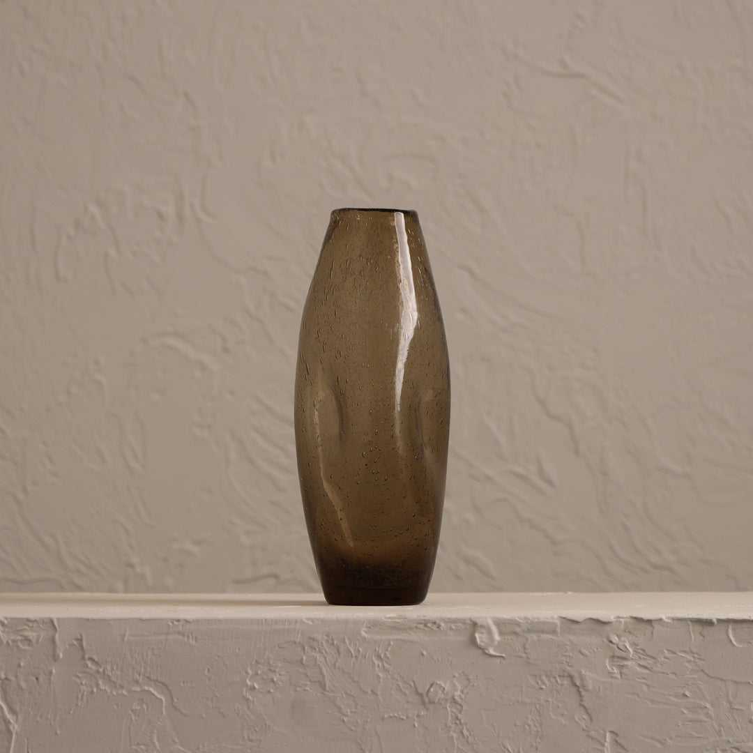Organic Glass Vase - Peach