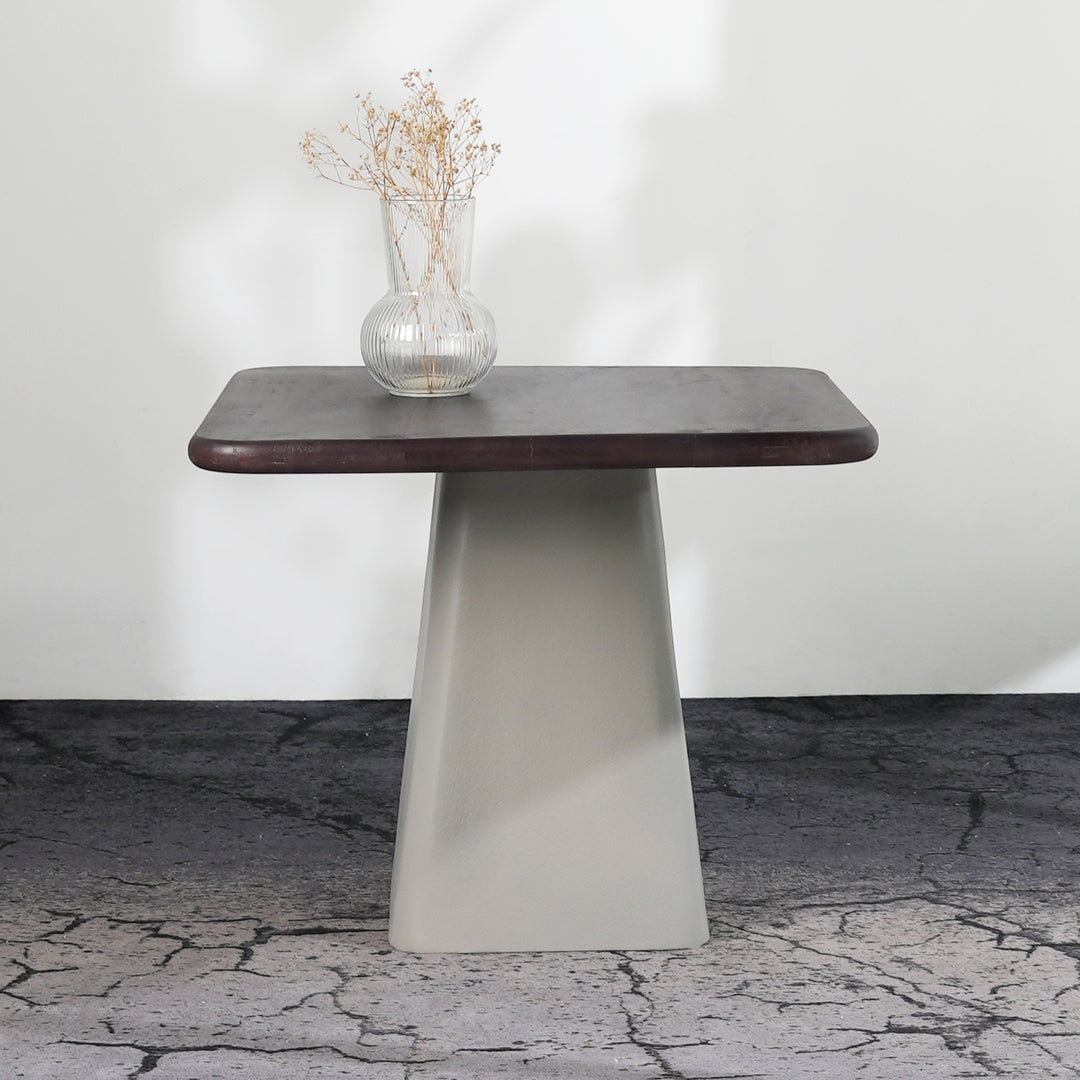Marlie Side Table with Top & Bottom Shelf – Modern European Accent Table