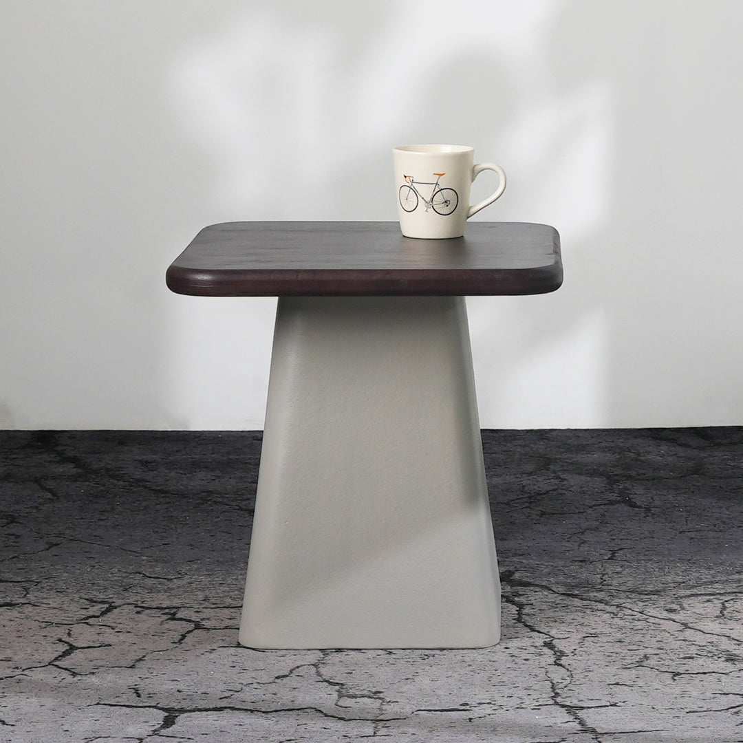 Aron End Table with Dual Top & Bottom Storage Shelf