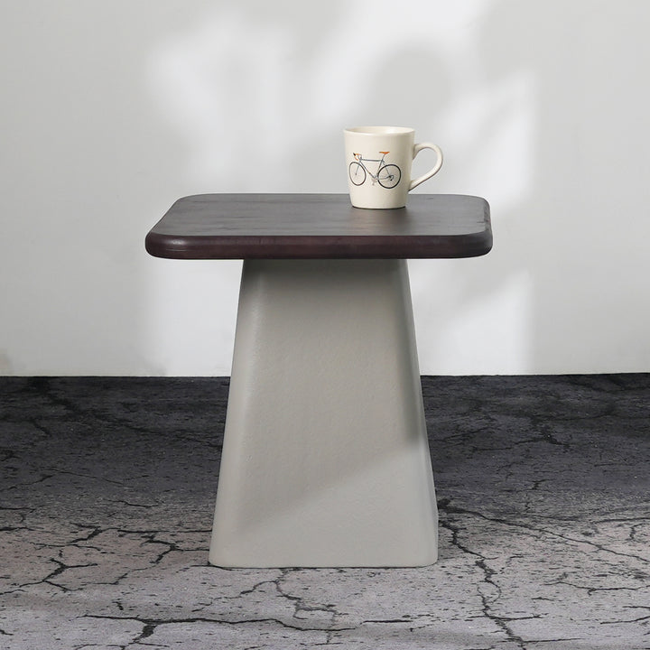 Aron End Table with Dual Top & Bottom Storage Shelf