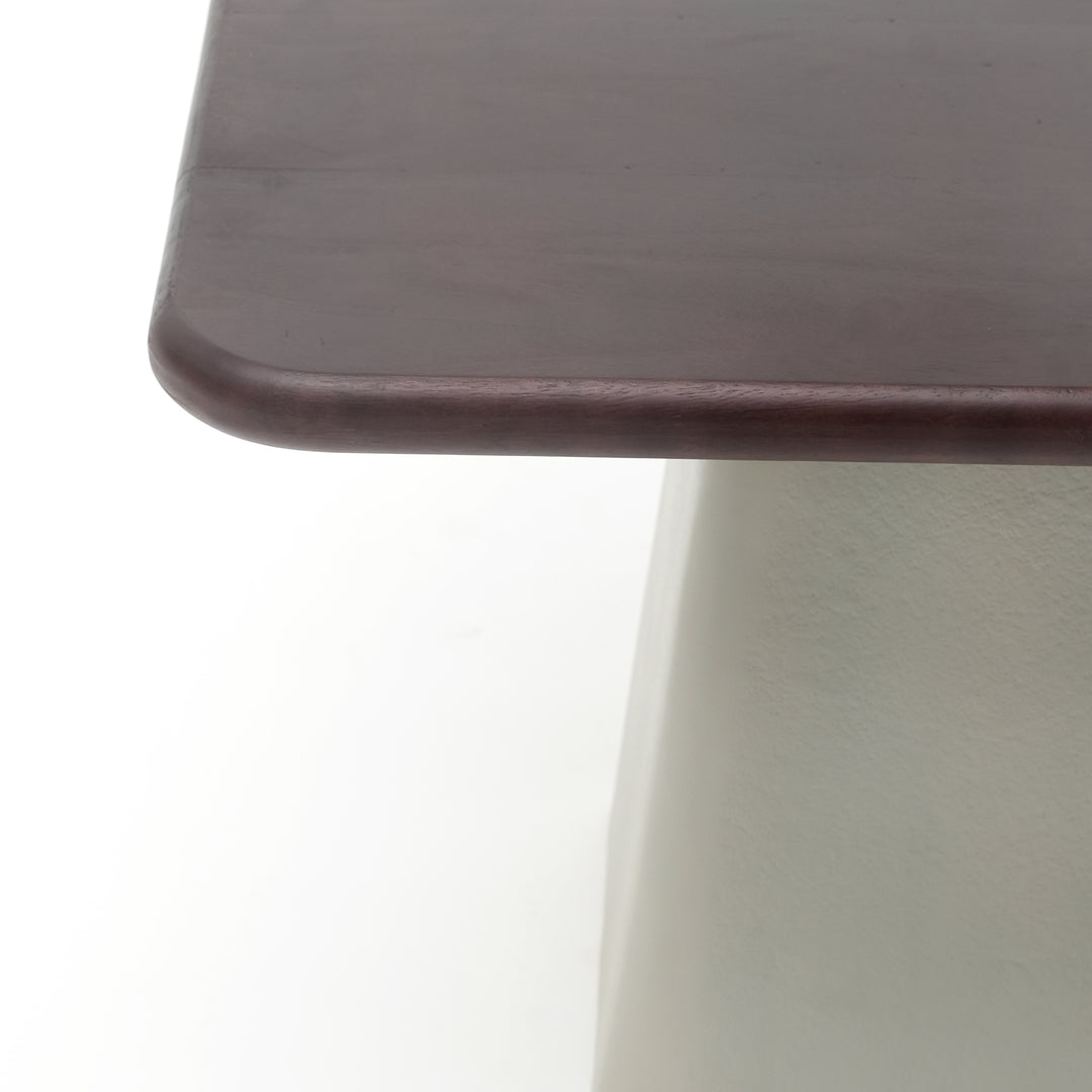 Marlie Side Table with Top & Bottom Shelf – Modern European Accent Table