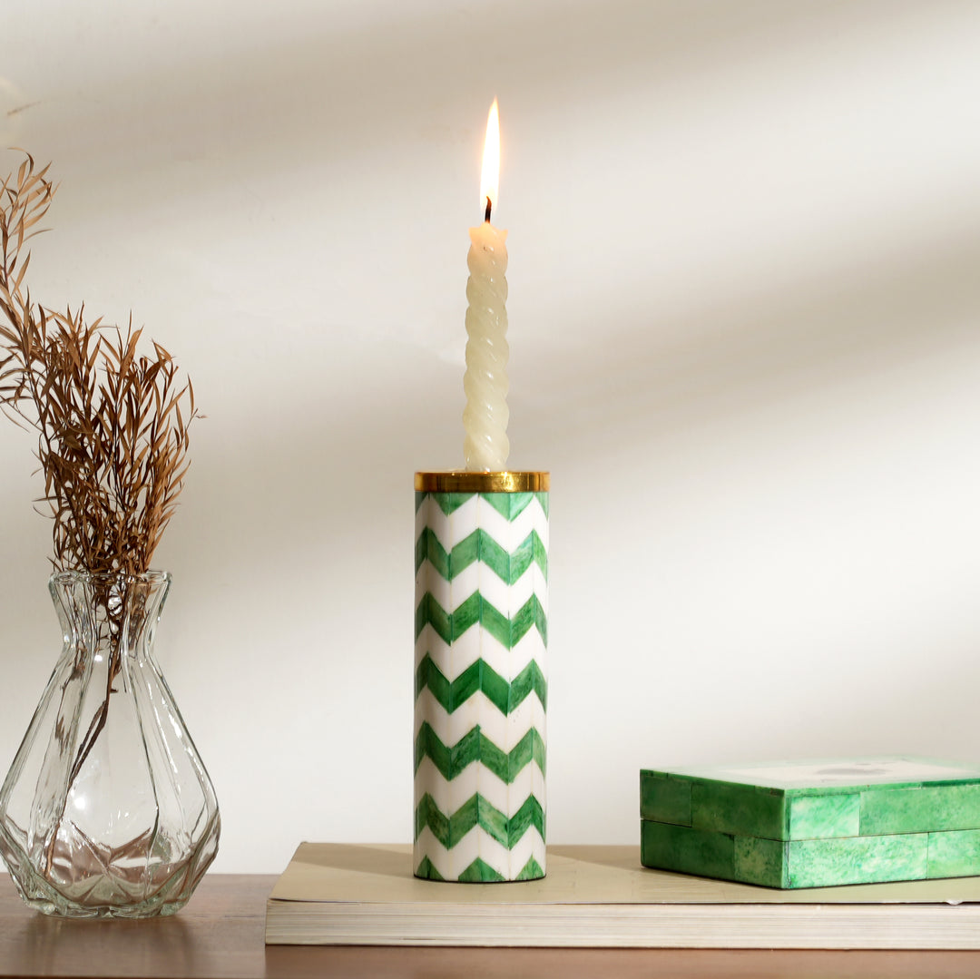 Zigzag Pattern Candle Holder