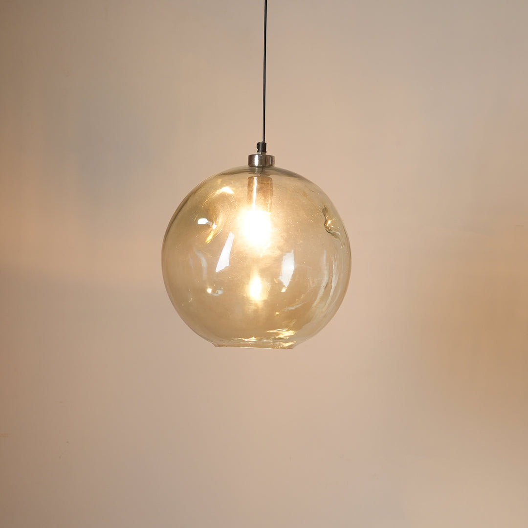 Lampe suspendue en verre rond - Clair