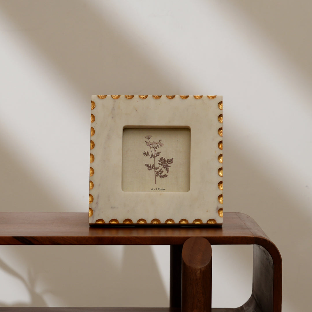 Xanadu Natural Marble 4x4 Square Picture Frame