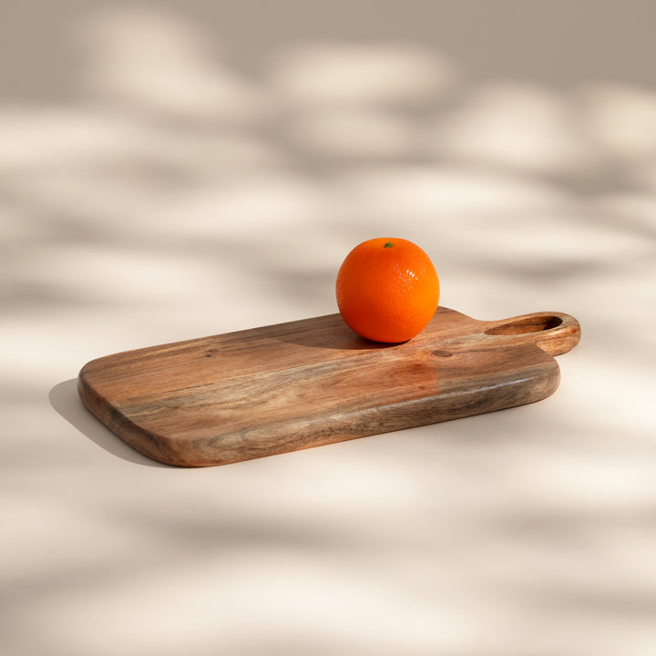Loop Grid Chopping Board in Natural Acacia Wood 20x40 cm