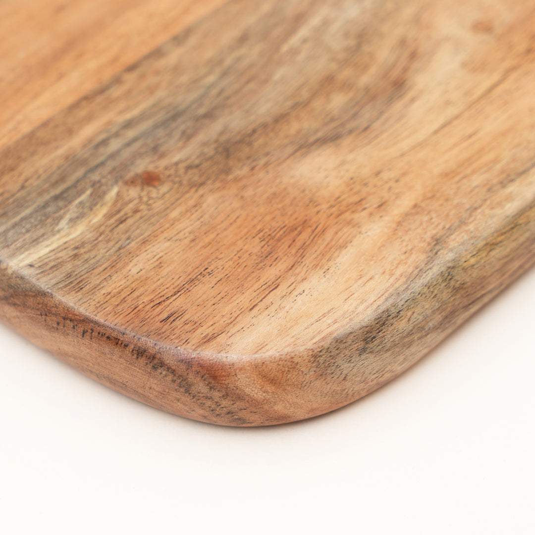 Loop Grid Chopping Board in Natural Acacia Wood 20x40 cm