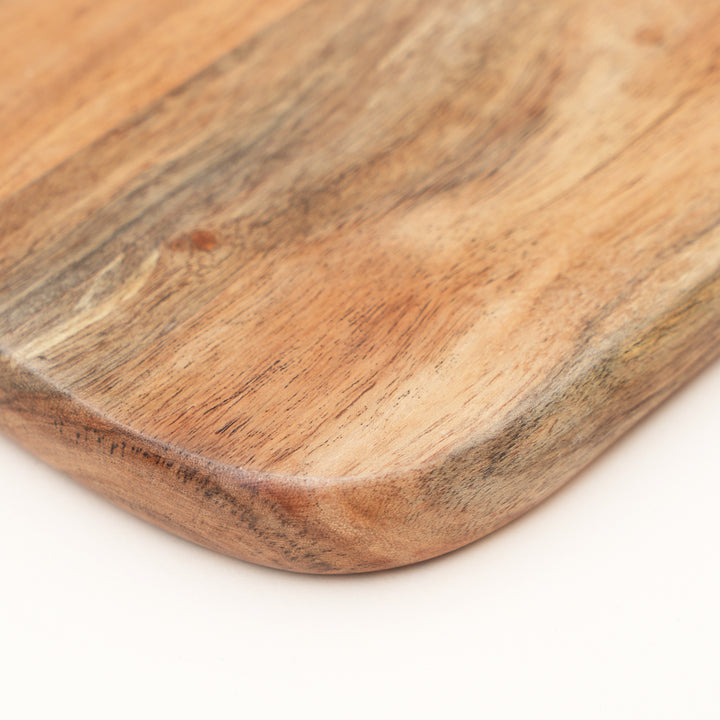 Loop Grid Chopping Board in Natural Acacia Wood 20x40 cm