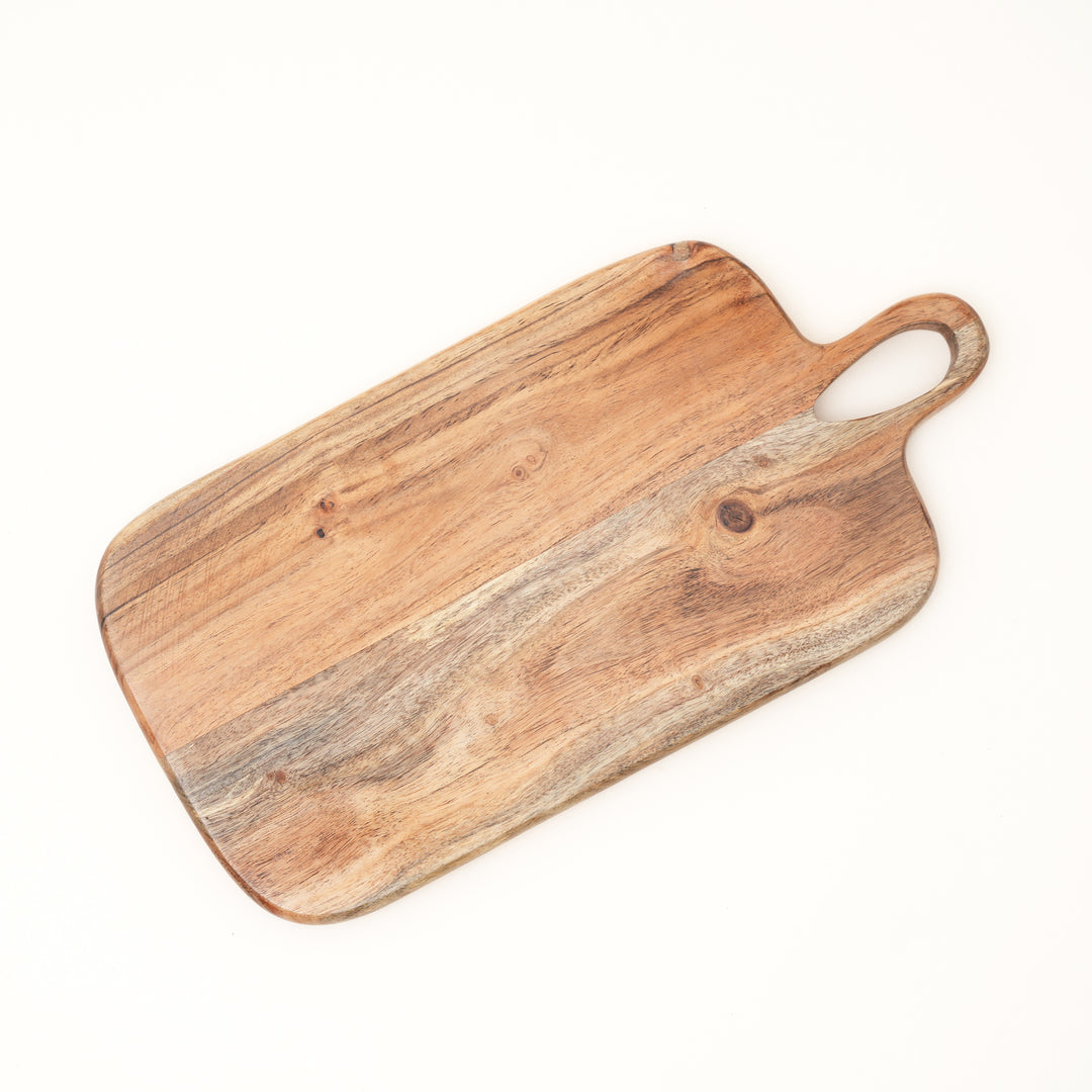 Loop Grid Chopping Board in Natural Acacia Wood 20x40 cm