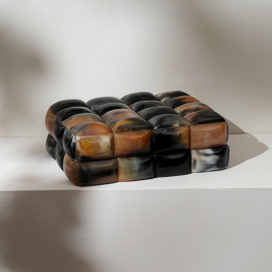 Grande Scatola a Corno – Soluzione di Stoccaggio Elegante con Design Naturale Unico