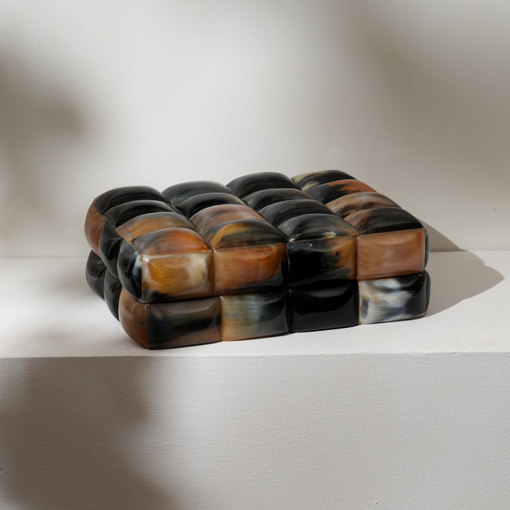 Grande Scatola a Corno – Soluzione di Stoccaggio Elegante con Design Naturale Unico