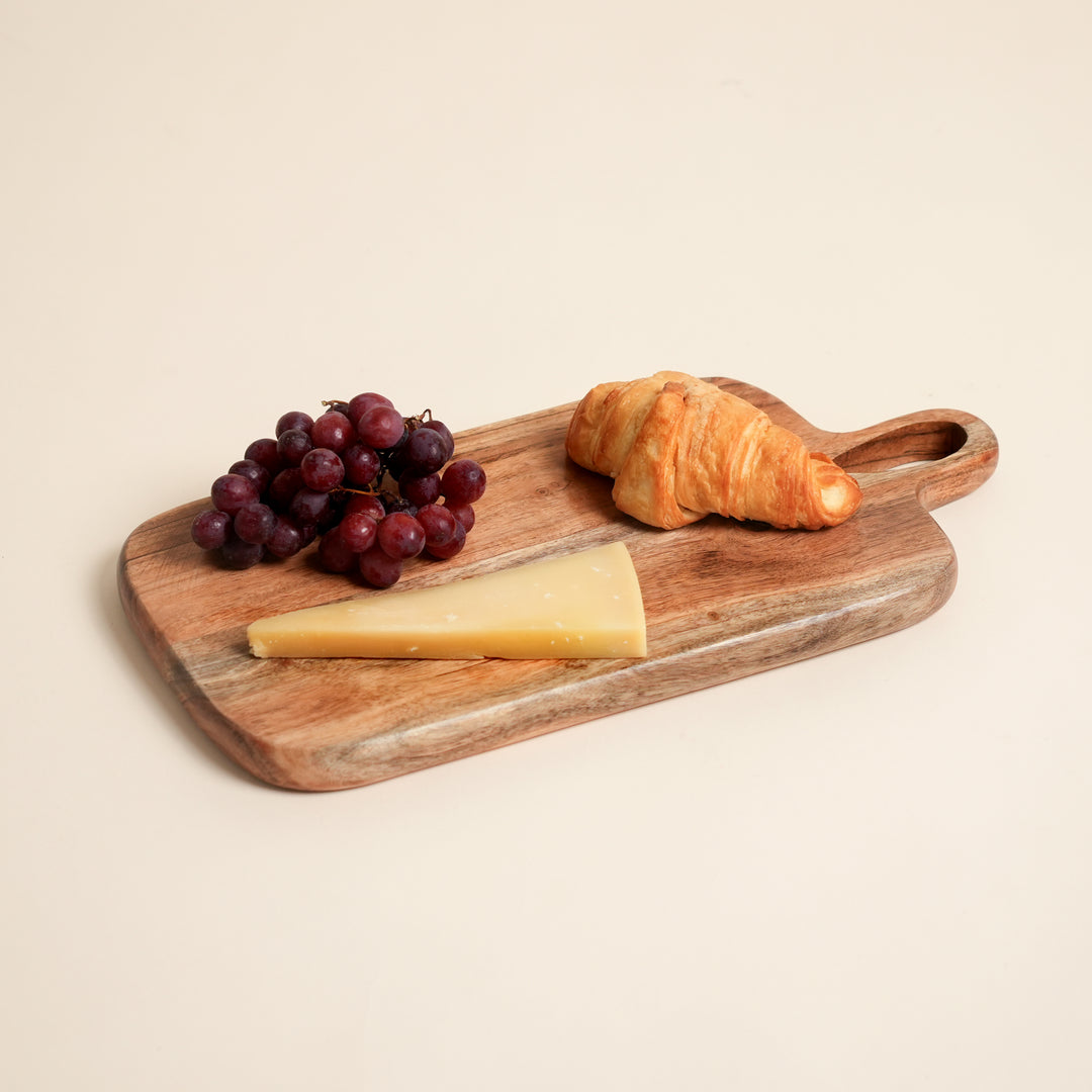 Loop Grid Chopping Board in Natural Acacia Wood 20x40 cm