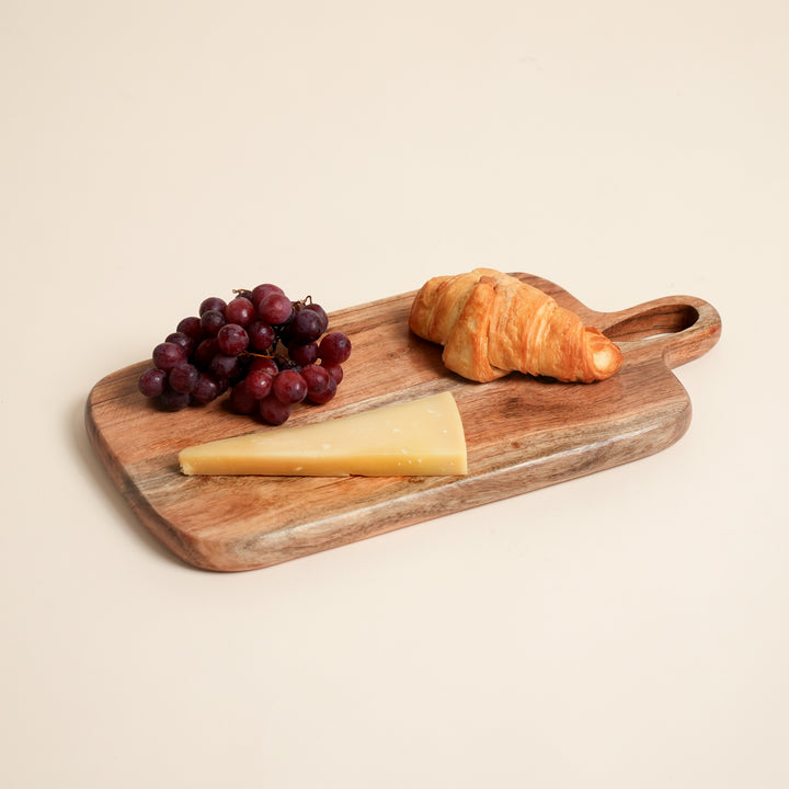 Loop Grid Chopping Board in Natural Acacia Wood 20x40 cm