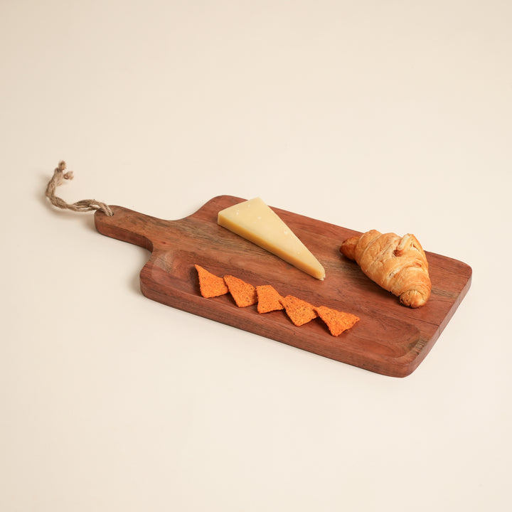 Classic Acacia Wood Chopping Board with Handle 20x45cm