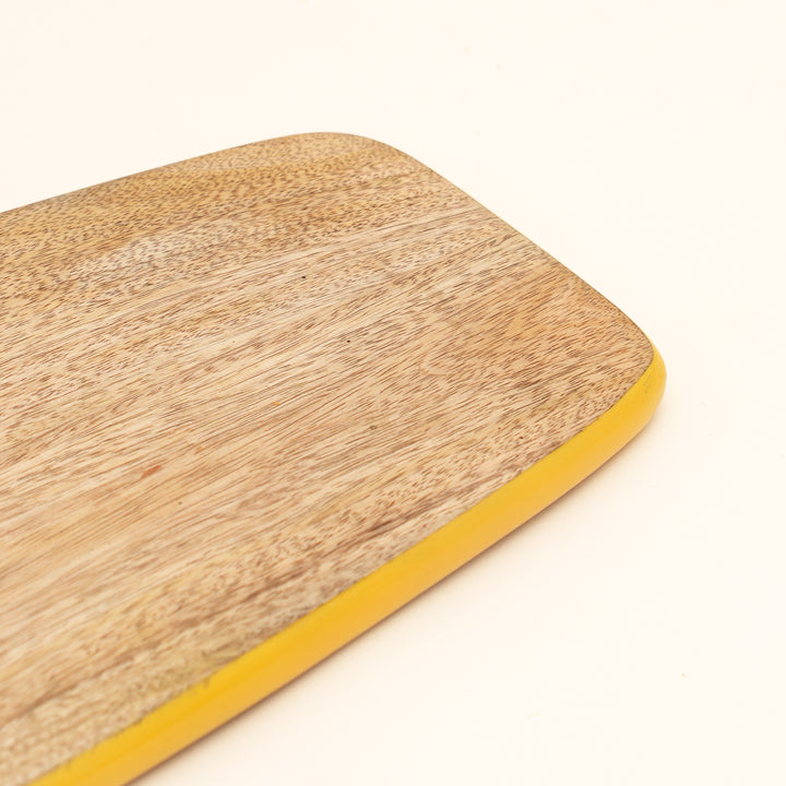 Yellow Edge Mango Wood Serving Board for Charcuterie