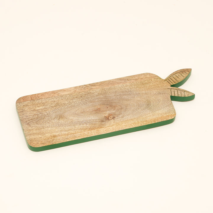 Bunny Mango Wood Serving Board with Colour Edge Trim